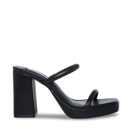 Black Steve Madden Polly Women's Heels Sandals | PH 4302VND